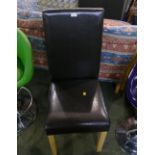 Leatherette dining chair