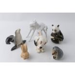 Ceramic animals by Sylvac, Crown Devon,