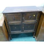 Oak double door cabinet