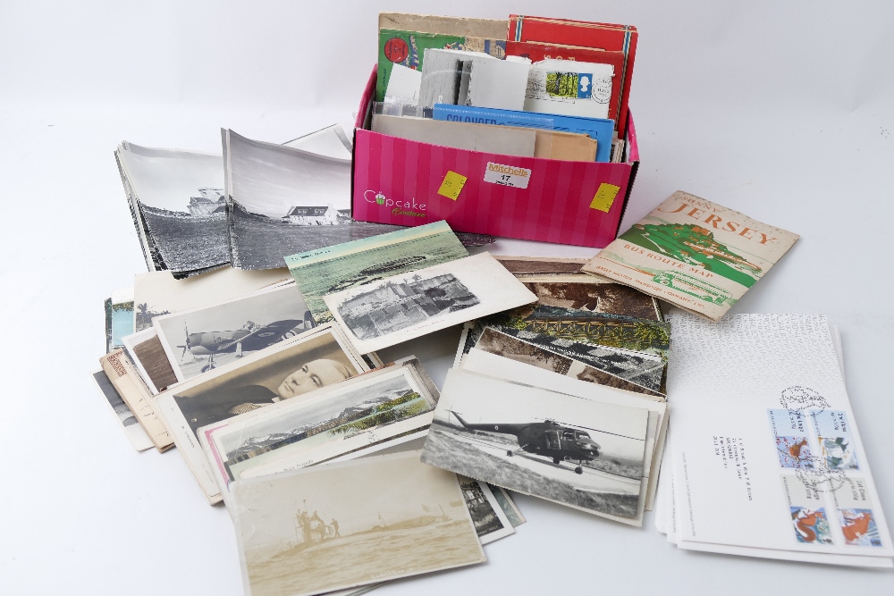 Photographs, postcards, First Day Covers,