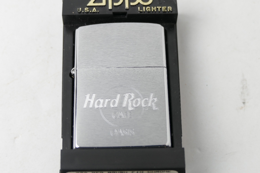 Rare Hard Rock Cafe Zippo lighter in case, - Image 2 of 3