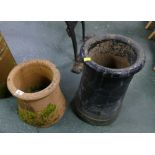 Two chimney pots,