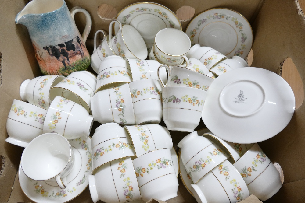 Box of Royal Doulton Symphony pattern teacups,