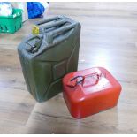 Two petrol canisters