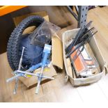Two boxes of car accessories,