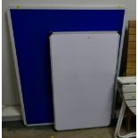 Folding A board and blue notice board