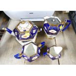 Imari pattern tea set (teapot A/F)