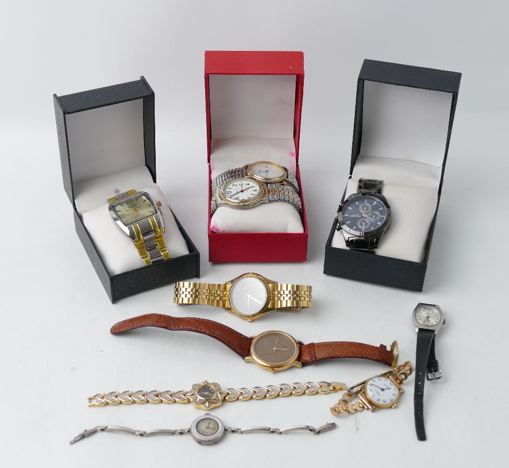Vintage ladies and gentlemen's wristwatches, Geneva, Avia, Excaliber,
