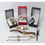 Vintage ladies and gentlemen's wristwatches, Geneva, Avia, Excaliber,