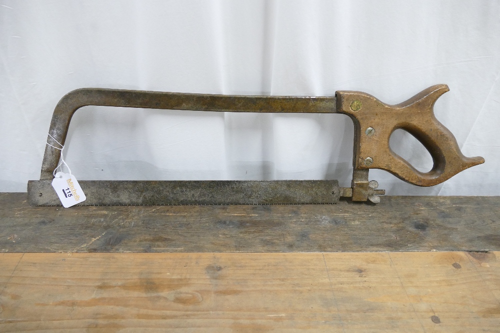 Vintage butchers saw with a 42cm saw blade.