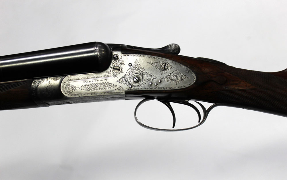Morrow & Co a 12 bore side by side shotgun, with 28" sleeved barrels, - Image 5 of 5