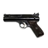 A Webley Senior cal 22 air pistol, marked to the side Webley & Scott Ltd Birmingham,