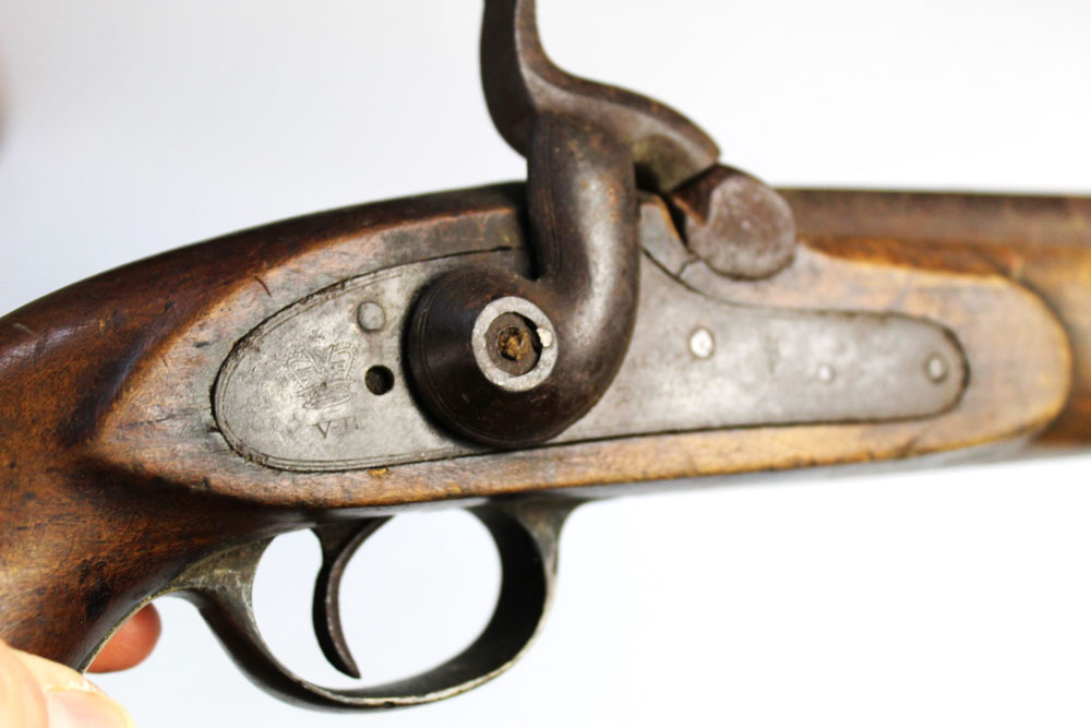 A Land Service Pattern Type Tower 1853 percussion pistol, - Image 3 of 7