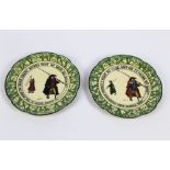 Two Royal Doulton Isaac Walton ware plates,