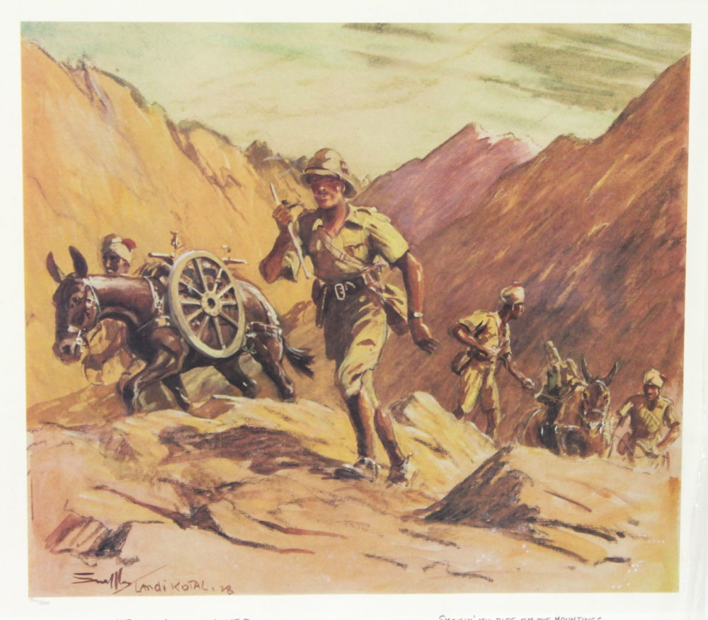 Three facsimile Snaffles prints "The Gunner", "Gunners" and "The Mountain Gunner". - Bild 3 aus 5