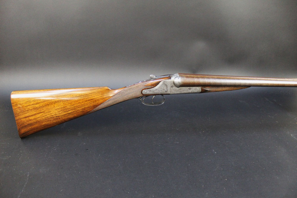 Charles Lancaster a 12 bore Patent hammerless ejector gun, with 30" Damascus barrels, - Image 7 of 16