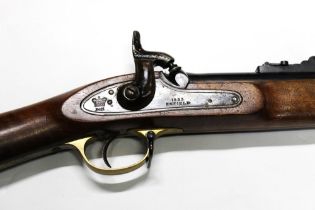 A Parker Hale Enfield 1853 three band percussion rifle, cal .