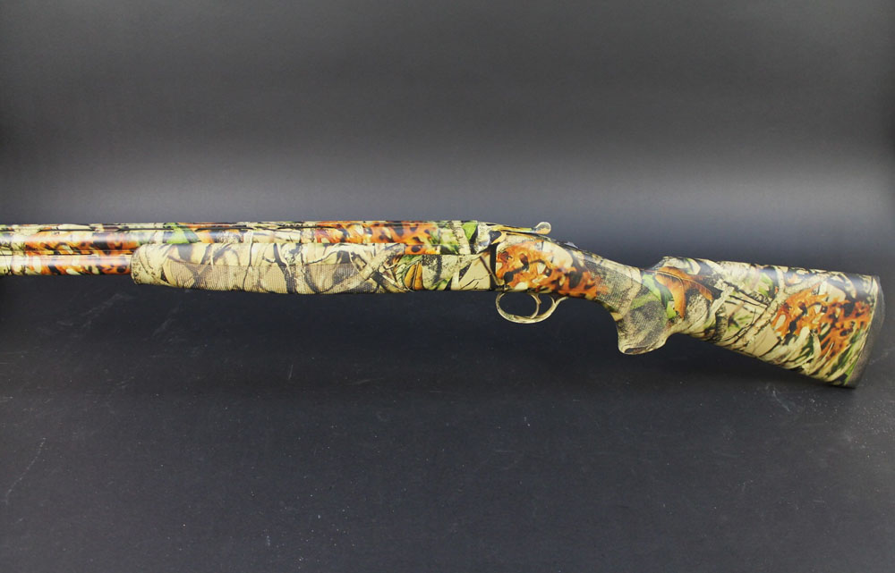 A Bettinsoli XTrail 12 bore over/under shotgun, wrapped in Vista camouflage, with 30" barrels, - Image 7 of 11