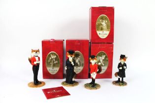 Border Fine Arts four Renyard Estate figurines, to include Viscount Albert Model 9278,