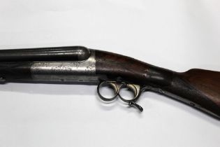 WITHDRAWN - An Ideal No 2R French side by side shotgun, 16 bore with 25 1/2" barrels,