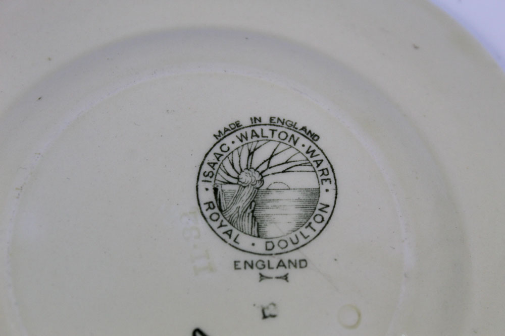 Two Royal Doulton Isaac Walton ware plates, - Image 4 of 4