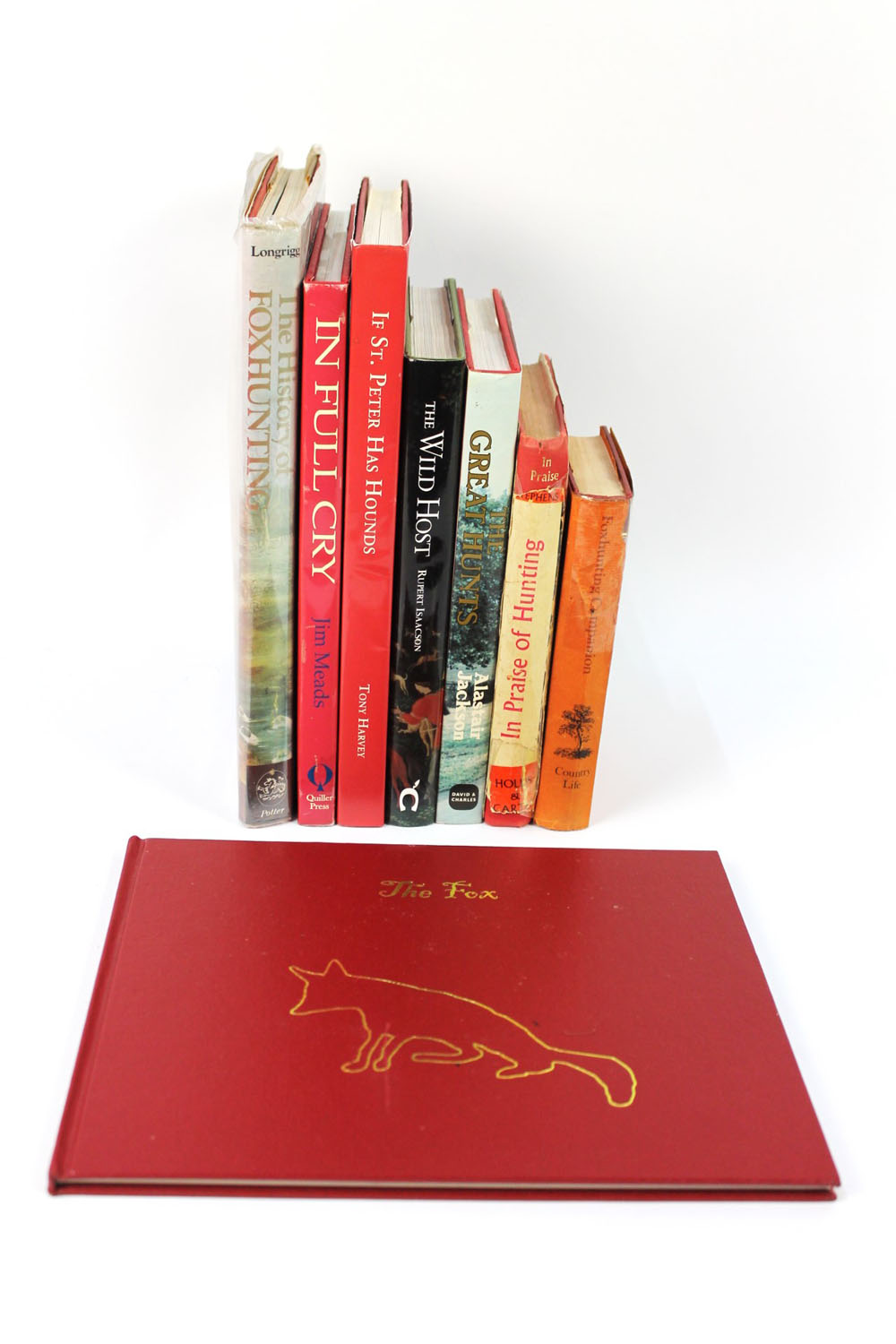 Eight books - "The Fox's Prophecy" by John Derek, limited deluxe edition 21/150 copies etc.