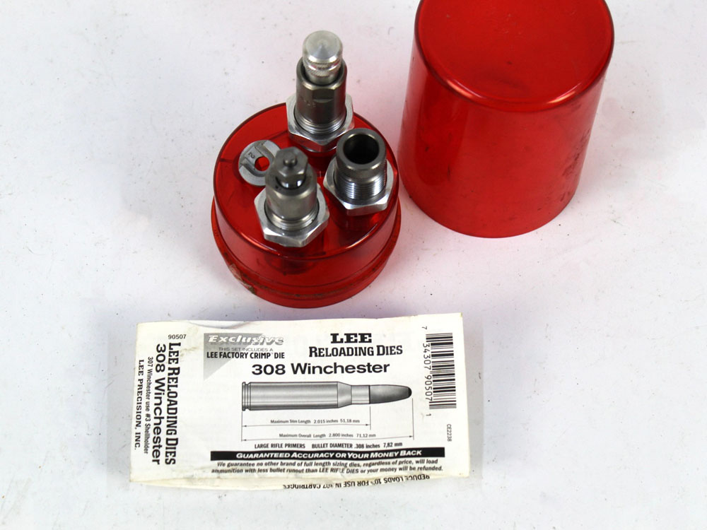 A set of Lee reloading dies, 308 Winchester.