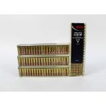 Four hundred CCI Mini-Mag 22 LR HP copper plated hollow point rifle cartridges.