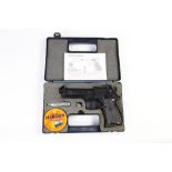 An Umarex Beretta Model 92 cal 177 air pistol, with case, magazine etc. Serial No. H22826144.