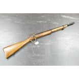 A Parker Hale 1861 Enfield two band cal 577 black powder rifle,