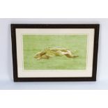 Francis Balckburn a signed limited edition print titled "Caledonian Cup" depicting greyhound and