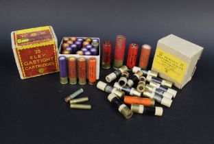 A mixed lot of collectors cartridges, to include 28 bore, 10 bore, 8 bore and 9 mm.
