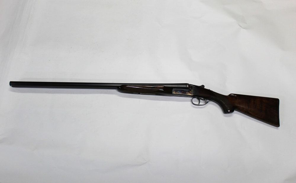 An AYA 12 bore side by side shotgun, with 30" barrels, cylinder and cylinder choke, 76 mm chambers, - Image 2 of 3