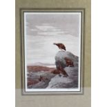 John Cyril Harrison (1898-1985), a signed print "The Cock Of The North" with red grouse,