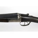 A Webley & Scott 700 side by side 12 bore shotgun, with 28" barrels, half and improved choke,