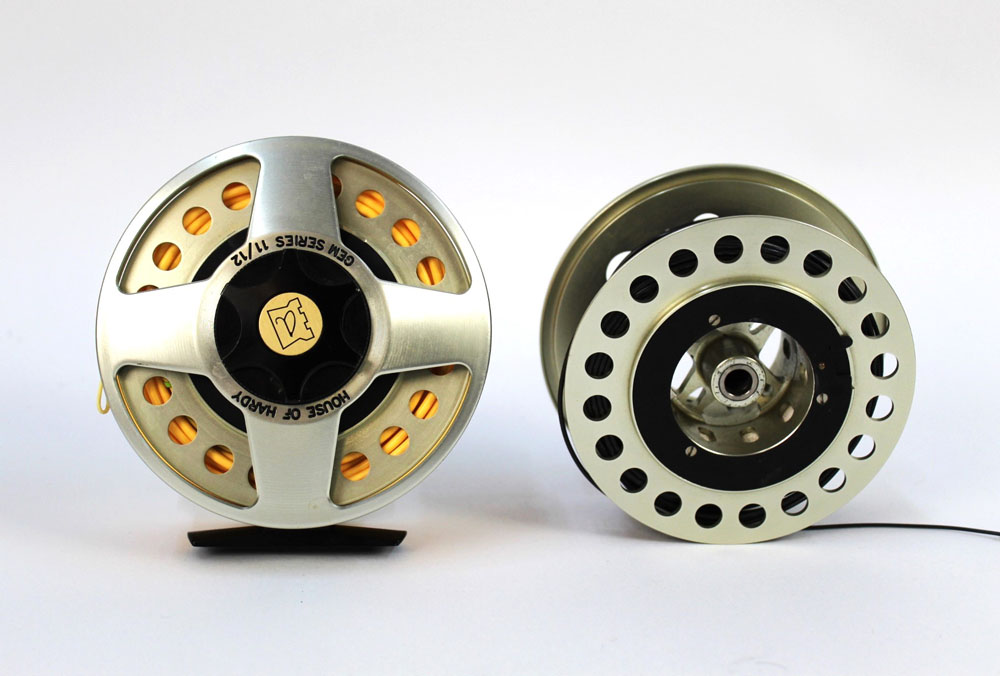 A Hardy Gem Series 11/12 salmon fly reel, with Neoprene pouch and spare spool. - Image 3 of 6