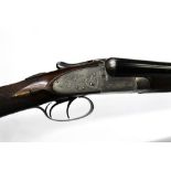 Morrow & Co a 12 bore side by side shotgun, with 28" sleeved barrels,