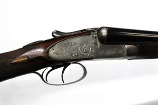 Morrow & Co a 12 bore side by side shotgun, with 28" sleeved barrels,