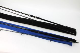 Two spinning rods, a Nash Outlaw XS in two sections 12',