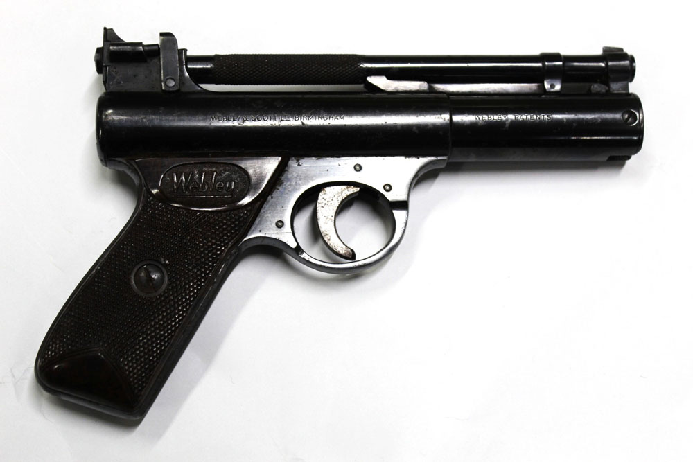 A Webley Senior cal 22 air pistol, marked to the side Webley & Scott Ltd Birmingham, - Image 2 of 2