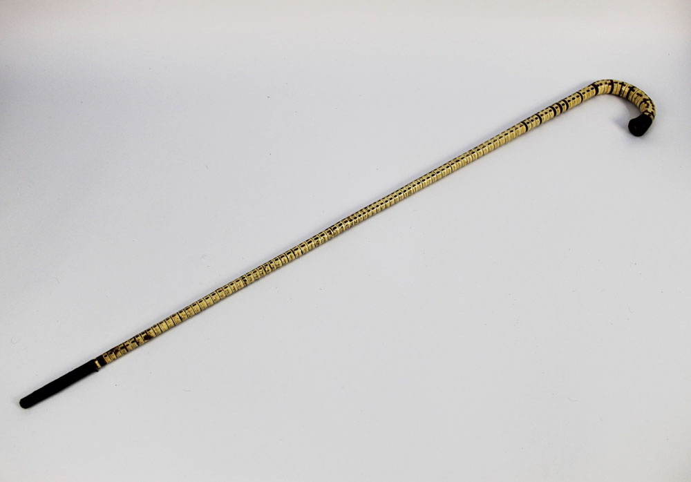 Taxidermy - A vertebrae walking stick, overall length 89 cm. - Image 2 of 4