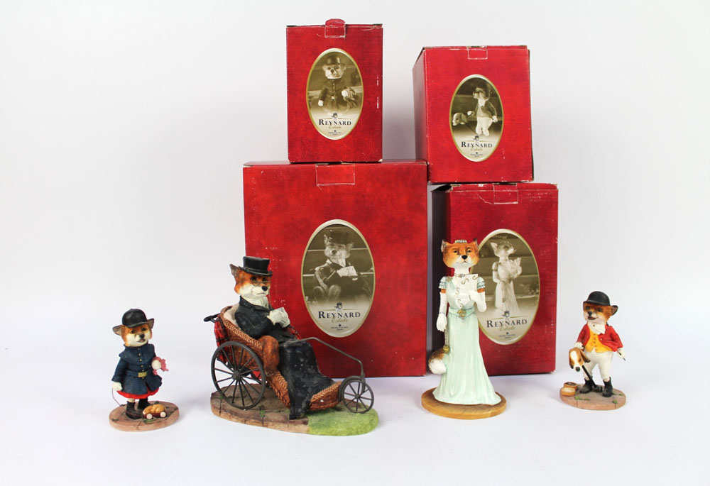 Border Fine Arts four Renyard Estate figurines, to include The Duchess of Renyard Model A8387,