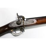 A Parker Hale two band Enfield 1858 percussion black powder rifle, cal .