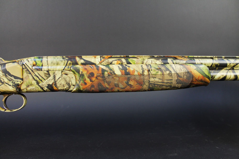 A Bettinsoli XTrail 12 bore over/under shotgun, wrapped in Vista camouflage, with 30" barrels, - Image 3 of 11