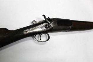 Thomas Wild a 12 bore single barrelled hammer shotgun, with 32" barrel three quarter choke,