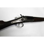 Thomas Wild a 12 bore single barrelled hammer shotgun, with 32" barrel three quarter choke,