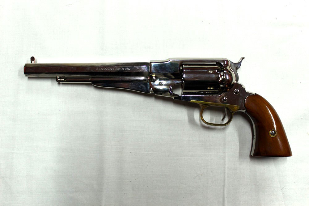 A Pietta 1858 Remington black powder cal 44 revolver with 8" hexagonal barrel and with six shot - Image 2 of 2