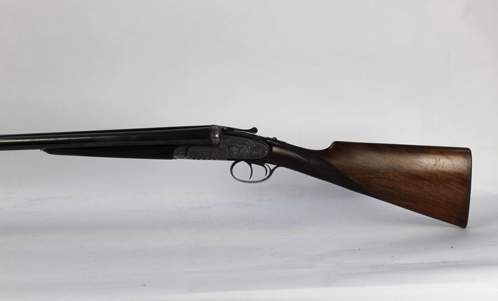 A Spanish 12 bore side by side shotgun, with 27 1/2" barrels, quarter and half choke, - Image 2 of 3