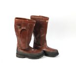 A pair of Hunter Crown leather boots, +/- Size 10.