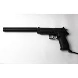 A GSG Firefly cal 22 LR long barrelled pistol, with 10 shot magazine,